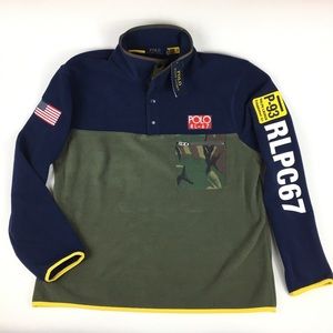 Polo Ralph Lauren Sport Fleece Camo Pullover RLPC67 Hi Tech Men’s M or L new